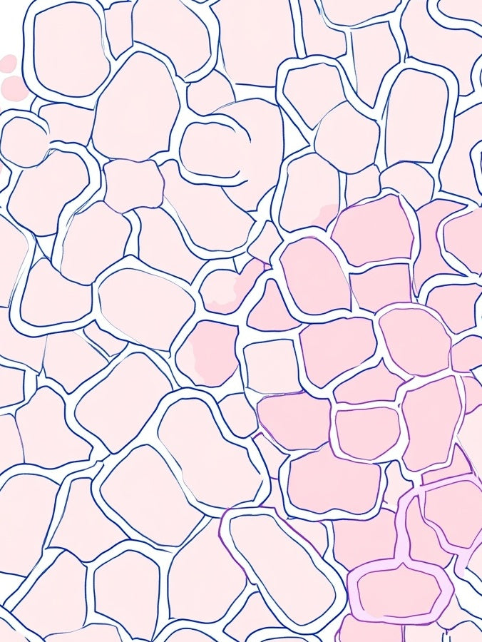 Soft Pink Irregular Pattern Rug