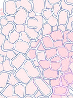 Soft Pink Irregular Pattern Rug
