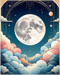 Dreamy Moon Cloud Arch Design Rug