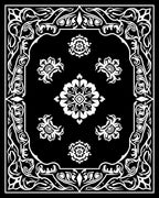Bold Paisley Floral Pattern Rug
