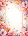 Floral Swirls Blush Pink Art Rug