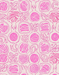 Abstract Pink Organic Shape Pattern Rug