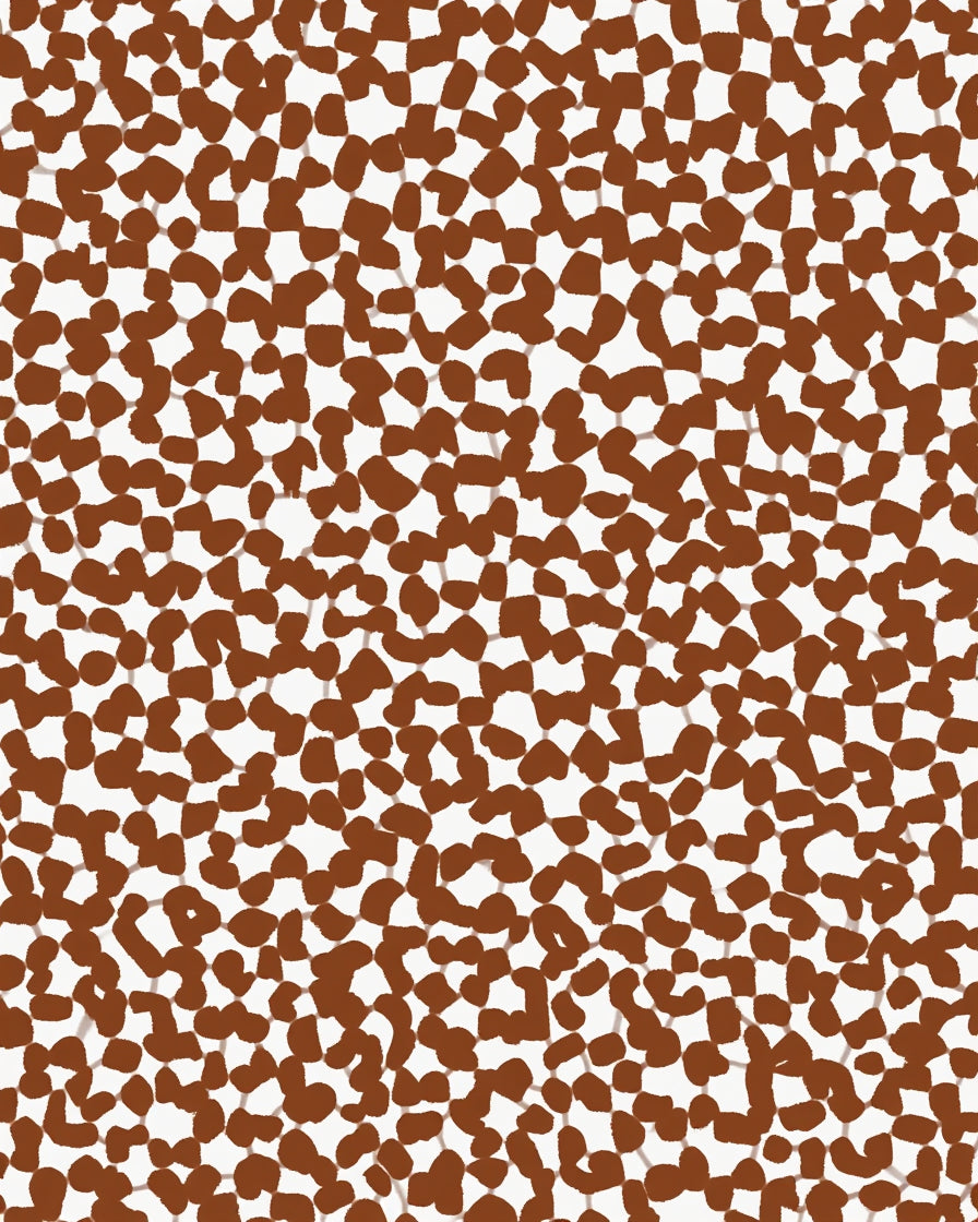 Brown Blotches Abstract Pattern Rug
