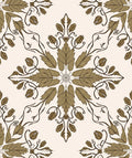 Elegant Botanical Scrollwork Floral Pattern Rug