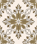 Elegant Botanical Scrollwork Floral Pattern Rug