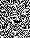 Bold Black White Abstract Pattern Rug