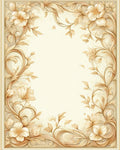 Ornate Floral Vine Accents Rug