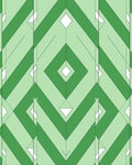 Emerald Green Layered Diamond Rug