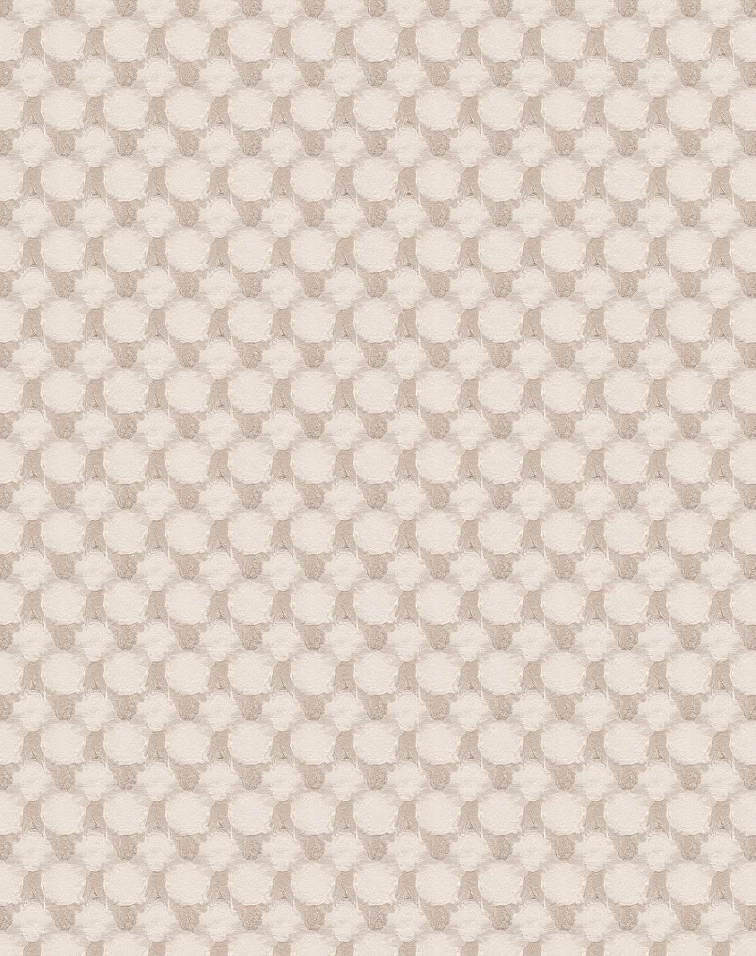 Soft Beige Bubble Pattern Design Rug