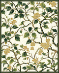 Botanical Vine Floral Design Rug