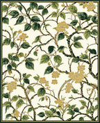 Botanical Vine Floral Design Rug