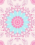 Pastel Mandala Bloom Pattern Rug