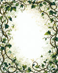 Vine And Leaf Border Design Rug