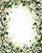 Vine And Leaf Border Design Rug
