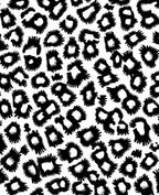 Monochrome Wild Cat Pattern Rug