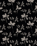 Subtle Gray Leaf Pattern Design Rug