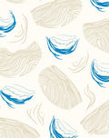 Abstract Wood Grain Blue Swirls Design Rug