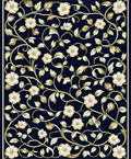 Elegant Floral Vine Pattern Rug