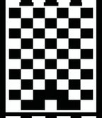Black White Classic Checkerboard Pattern Rug