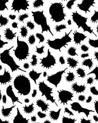 Spiky Blob Abstract Pattern Rug