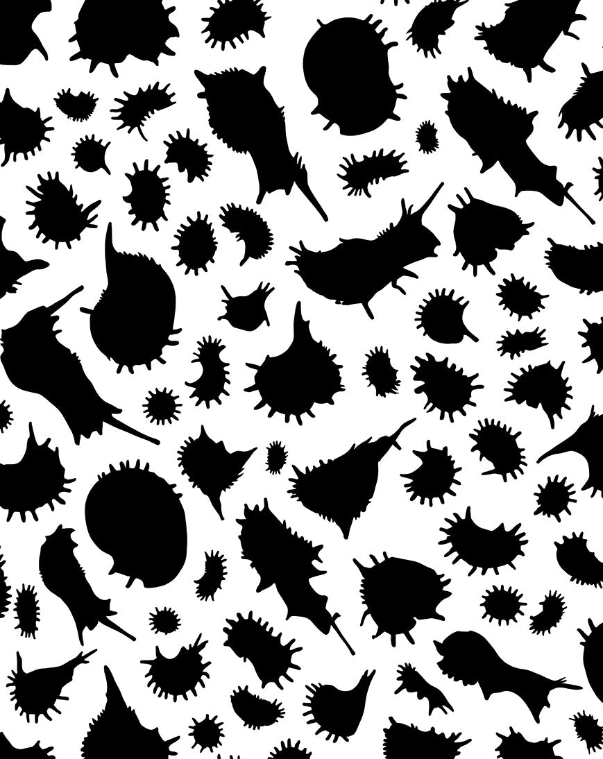 Spiky Blob Abstract Pattern Rug