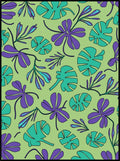 Tropical Leaf Pattern Design Rug