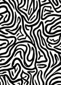 Bold Abstract Black White Stripes Rug
