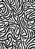 Bold Abstract Black White Stripes Rug