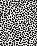 Black White Spotty Pattern Rug