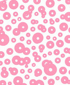 Pink Circles Pattern Design Rug