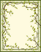 Vine And Trellis Natural Motif Rug