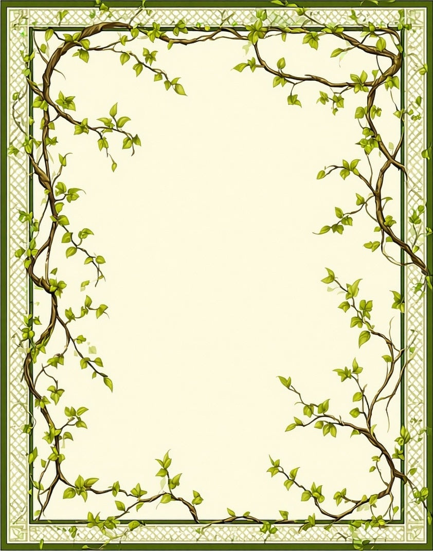 Vine And Trellis Natural Motif Rug