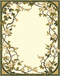 Vine With White Floral Accents Rug