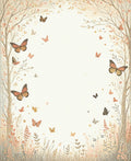 Whimsical Butterfly Meadow Design Rug