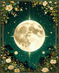 Celestial Moon Floral Garden Rug