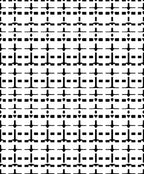 Minimalist Geometric Black White Pattern Rug