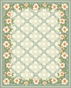 Pastel Floral Botanical Pattern Rug