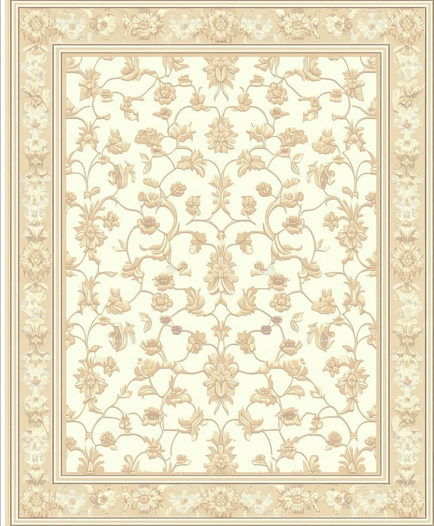 Elegant Floral Pattern Rug
