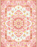 Pink Floral Mandala Pattern Rug