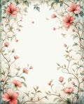 Whimsical Floral Vine Pattern Rug