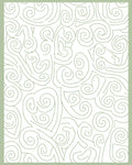 Abstract Swirls White Green Pattern Rug
