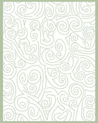 Abstract Swirls White Green Pattern Rug