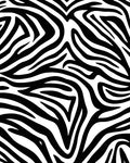 Bold Black White Zebra Pattern Rug