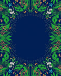 Art Nouveau Floral Vine Pattern Rug