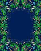 Art Nouveau Floral Vine Pattern Rug