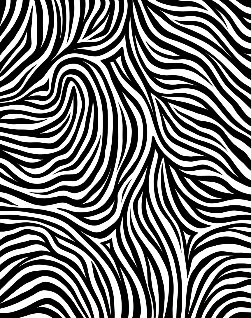 Wild Zebra Stripe Abstract Pattern Rug