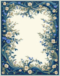 Whimsical Floral Vine Design Rug