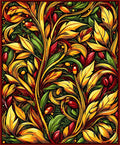 Intricate Floral Vine Pattern Rug