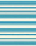 Classic Teal And Cream Striped Rug