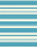 Classic Teal And Cream Striped Rug